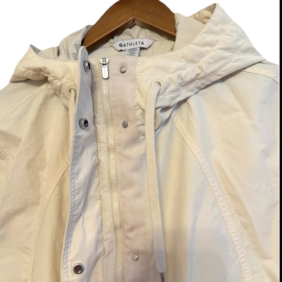 ATHLETA Everyday Anorak Rain Jacket Women’s Size Medium Almond 3294-8 - Picture 3 of 9